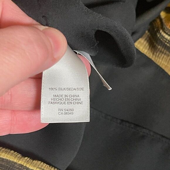 Anne Klein Striped Blouse M - Picture 10 of 11